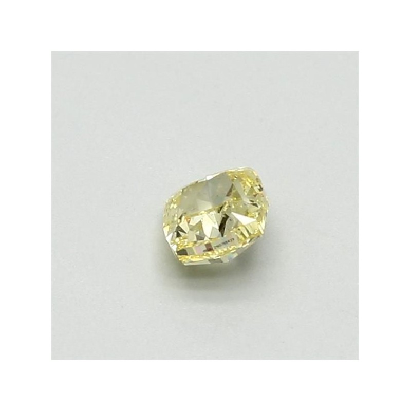 Diament o barwie fantazyjnej szlif poduszkowy brylantowy, 0.4ct, SI2, Fancy Intense Yellow, GIA 2195768429