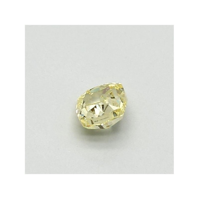 Diament o barwie fantazyjnej szlif poduszkowy brylantowy, 0.41ct, SI1, Fancy Intense Yellow, GIA 5191768424