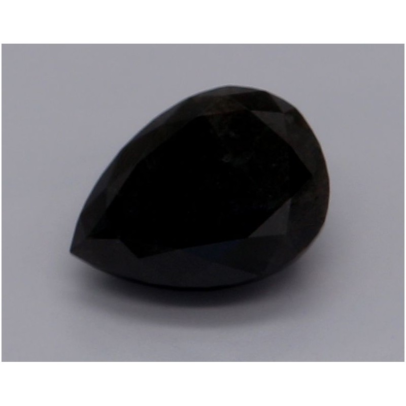 Diament o barwie fantazyjnej szlif gruszkowy, 0.74ct, VVS2, Fancy Black, GIA 2231109989