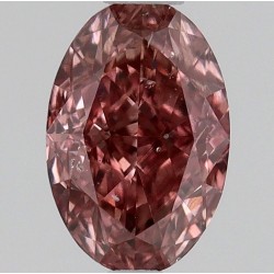 Diament o barwie fantazyjnej szlif owalny, 0.47ct, SI2, Fancy Deep Orangey Pink, GIA 2231478352