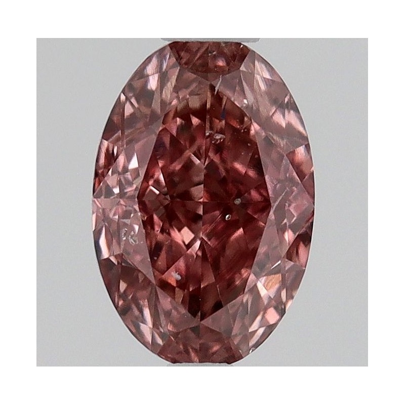 Diament o barwie fantazyjnej szlif owalny, 0.47ct, SI2, Fancy Deep Orangey Pink, GIA 2231478352 Diament o barwie fantazyjnej szlif owalny, 0.47ct, SI2, Fancy Deep Orangey Pink, GIA 2231478352