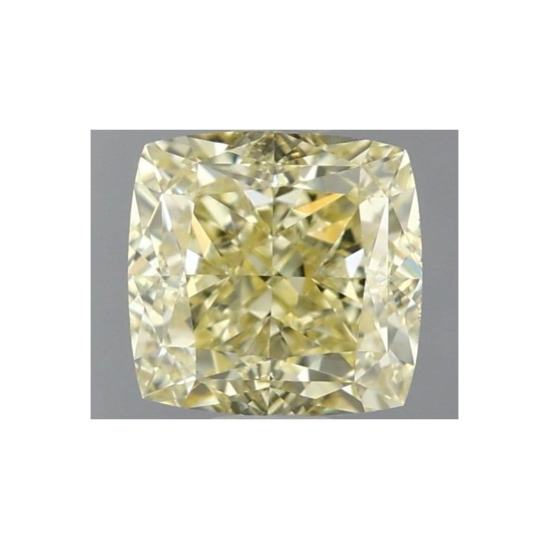Diament o barwie fantazyjnej szlif poduszkowy modyfikowany, 1.02ct, VS1, Fancy Yellow, GIA 2446692314