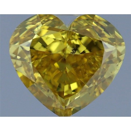 Diament o barwie fantazyjnej serce, 1.05ct, SI2, Fancy Vivid Yellow, GIA 2266156822