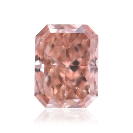 Diament o barwie fantazyjnej radiant, 0.4ct, SI2, Fancy Orangey Pink, GIA 6175921390