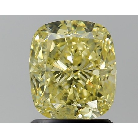 Diament o barwie fantazyjnej szlif poduszkowy modyfikowany, 1.56ct, VS1, Fancy Yellow, GIA 6234027972