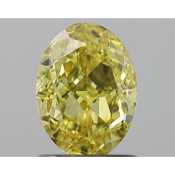 Diament o barwie fantazyjnej szlif owalny, 1.2ct, VS1, Fancy Intense Yellow, GIA 6233027967