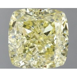 Diament o barwie fantazyjnej szlif poduszkowy modyfikowany, 1.5ct, SI1, Fancy Yellow, GIA 6451752233