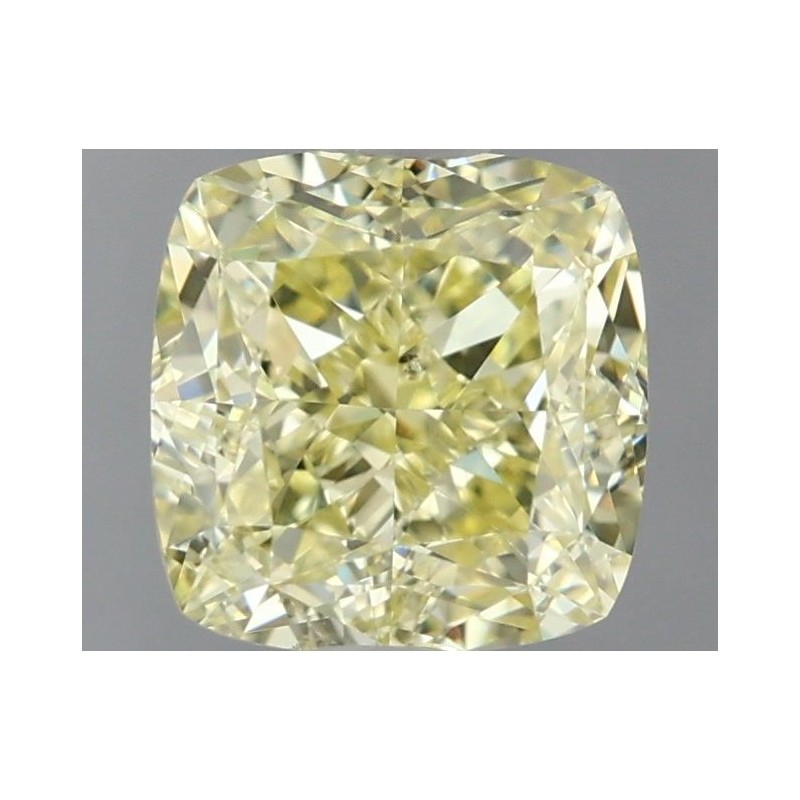 Diament o barwie fantazyjnej szlif poduszkowy modyfikowany, 1.5ct, SI1, Fancy Yellow, GIA 6451752233