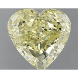 Diament o barwie fantazyjnej serce, 1.02ct, SI1, Fancy Light Yellow, GIA 7431356940