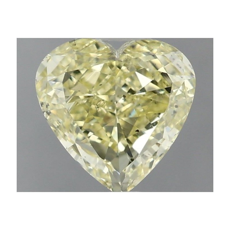 Diament o barwie fantazyjnej serce, 1.02ct, SI1, Fancy Light Yellow, GIA 7431356940