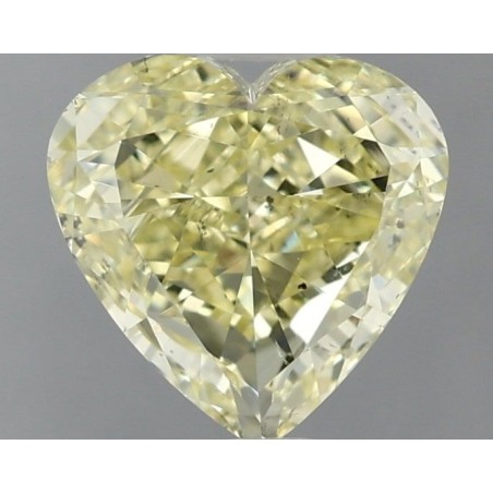 Diament o barwie fantazyjnej serce, 1.02ct, SI1, Fancy Light Yellow, GIA 7431356940