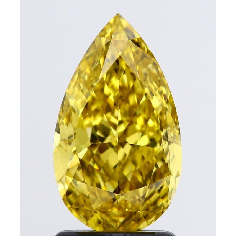 Diament o barwie fantazyjnej szlif gruszkowy, 2ct, VS2, Fancy Deep Yellow, GIA 6455571731