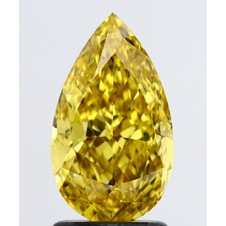 Diament o barwie fantazyjnej szlif gruszkowy, 2ct, VS2, Fancy Deep Yellow, GIA 6455571731