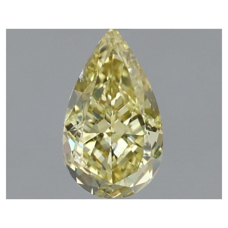 Diament o barwie fantazyjnej szlif gruszkowy, 1.01ct, SI2, Fancy Yellow, GIA 2467216588