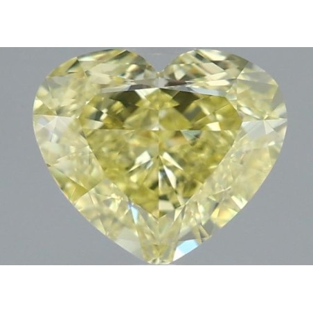 Diament o barwie fantazyjnej serce, 1.24ct, VS1, Fancy Intense Yellow, GIA 6451116335