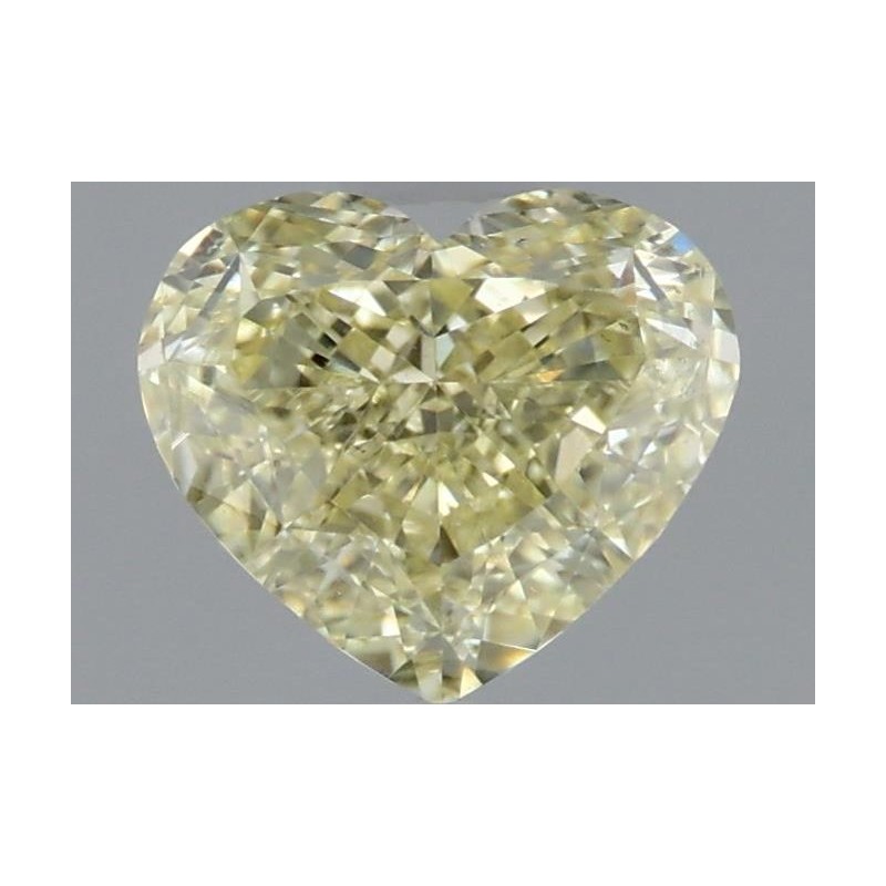 Diament o barwie fantazyjnej serce, 1ct, SI1, Fancy Light Yellow, GIA 2446743971