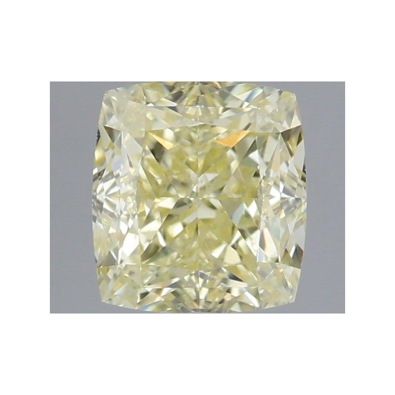 Diament o barwie fantazyjnej szlif poduszkowy modyfikowany, 1.01ct, SI1, Fancy Yellow, GIA 2447692289
