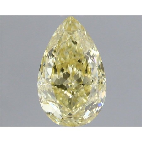 Diament o barwie fantazyjnej szlif gruszkowy, 1.12ct, VS1, Fancy Yellow, GIA 3445744284