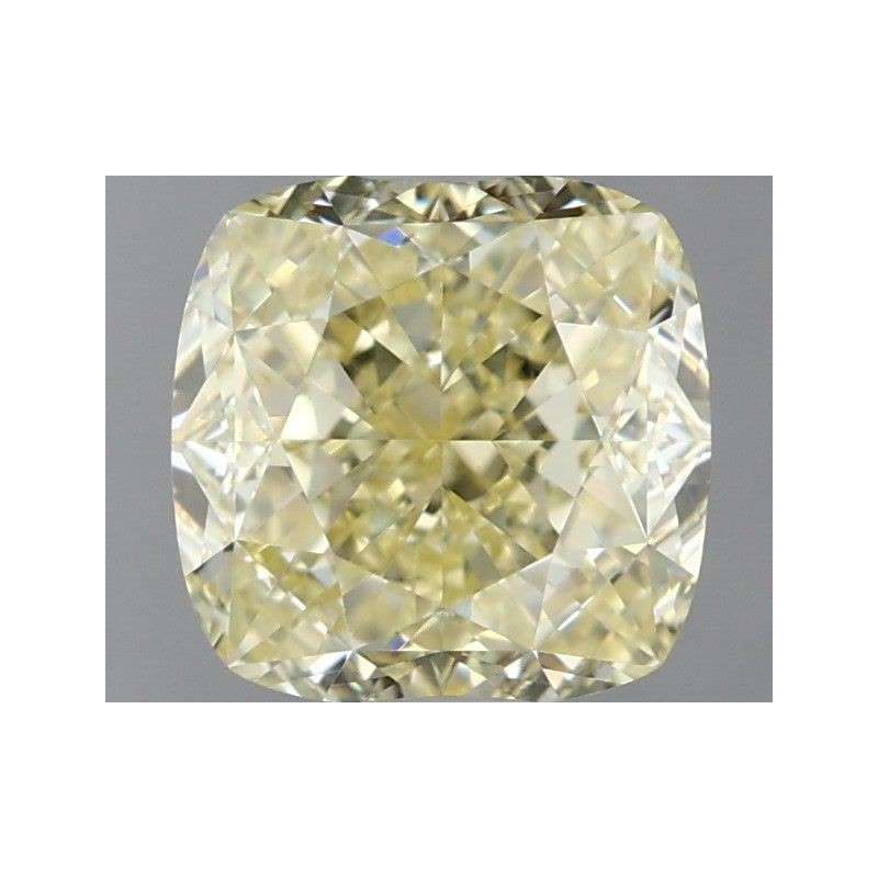 Diament o barwie fantazyjnej szlif poduszkowy modyfikowany, 1.32ct, VVS2, Fancy Light Yellow, GIA 6455855762