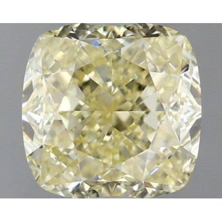 Diament o barwie fantazyjnej szlif poduszkowy modyfikowany, 1.32ct, VVS2, Fancy Light Yellow, GIA 6455855762