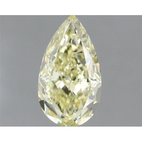 Diament o barwie fantazyjnej szlif gruszkowy, 1.01ct, SI1, Fancy Light Yellow, GIA 1465020897
