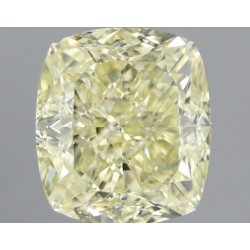Diament o barwie fantazyjnej szlif poduszkowy modyfikowany, 1.65ct, VS1, Fancy Light Yellow, GIA 2467830073