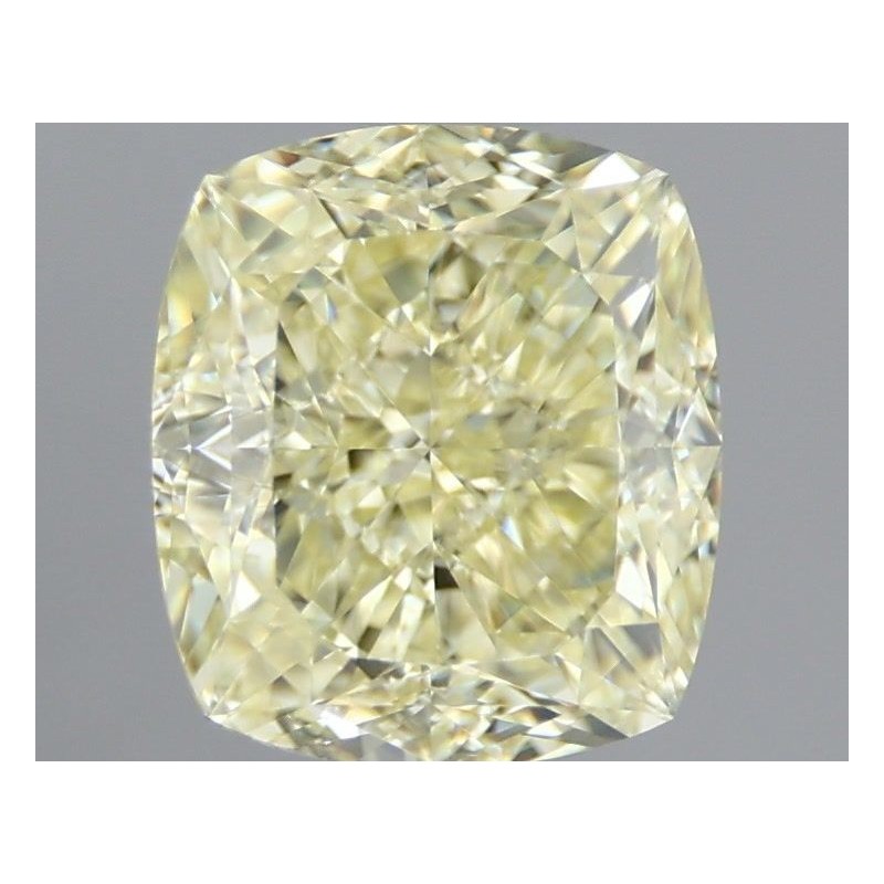 Diament o barwie fantazyjnej szlif poduszkowy modyfikowany, 1.65ct, VS1, Fancy Light Yellow, GIA 2467830073