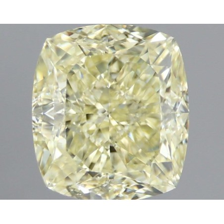 Diament o barwie fantazyjnej szlif poduszkowy modyfikowany, 1.65ct, VS1, Fancy Light Yellow, GIA 2467830073