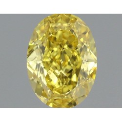 Diament o barwie fantazyjnej szlif owalny, 0.7ct, VS2, Fancy Vivid Yellow, GIA 2456781751