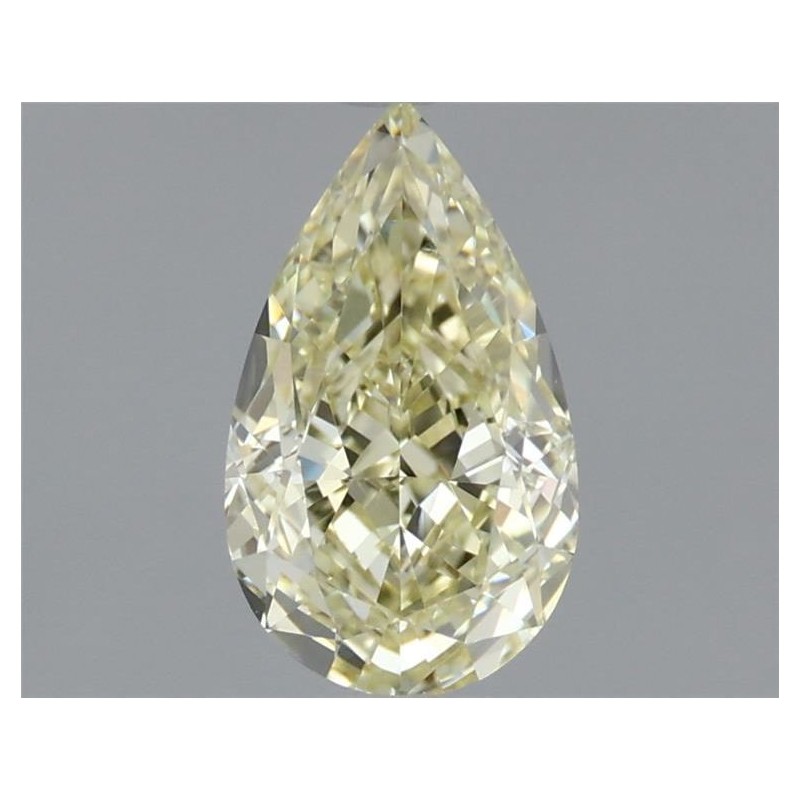 Diament o barwie fantazyjnej szlif gruszkowy, 1.01ct, SI2, Fancy Light Yellow, GIA 6465020848