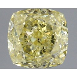 Diament o barwie fantazyjnej szlif poduszkowy modyfikowany, 1.17ct, SI1, Fancy Yellow, GIA 7458782343
