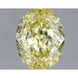 Diament o barwie fantazyjnej szlif owalny, 1.05ct, SI2, Fancy Intense Yellow, GIA 2156255181