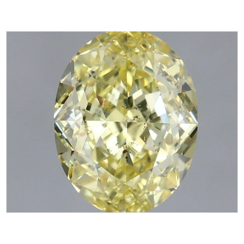 Diament o barwie fantazyjnej szlif owalny, 1.05ct, SI2, Fancy Intense Yellow, GIA 2156255181
