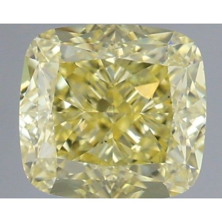 Diament o barwie fantazyjnej szlif poduszkowy modyfikowany, 1.05ct, VS2, Fancy Intense Yellow, GIA 5416612150