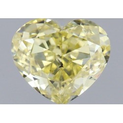 Diament o barwie fantazyjnej serce, 1.01ct, SI2, Fancy Intense Yellow, GIA 1169670335