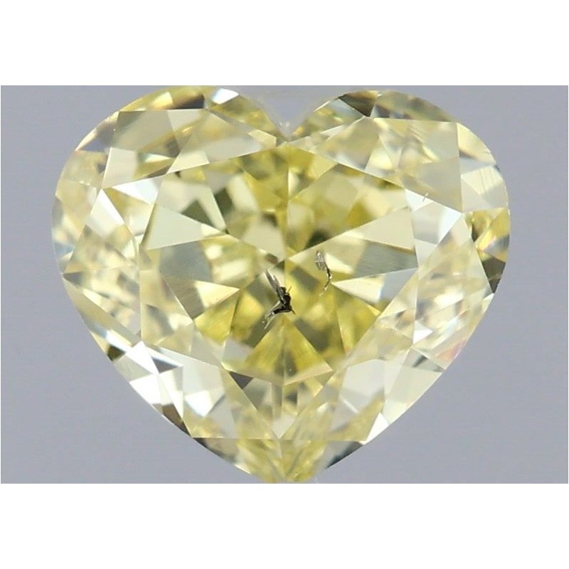 Diament o barwie fantazyjnej serce, 1.01ct, SI2, Fancy Intense Yellow, GIA 1169670335