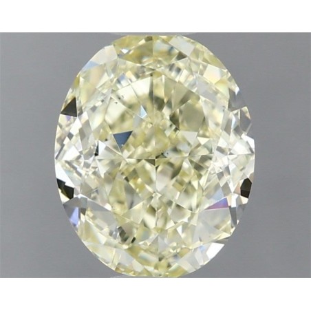 Diament o barwie fantazyjnej szlif owalny, 1.38ct, VS2, Fancy Light Yellow, GIA 5166800949