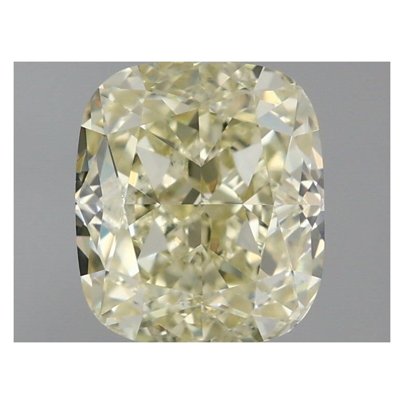 Diament o barwie fantazyjnej szlif poduszkowy modyfikowany, 1.77ct, SI1, Fancy Light Yellow, GIA 5166312166