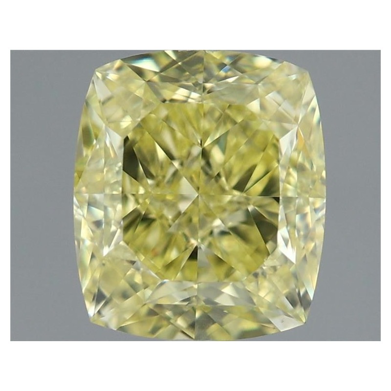 Diament o barwie fantazyjnej szlif poduszkowy modyfikowany, 1.83ct, VS2, Fancy Yellow, GIA 1479991645
