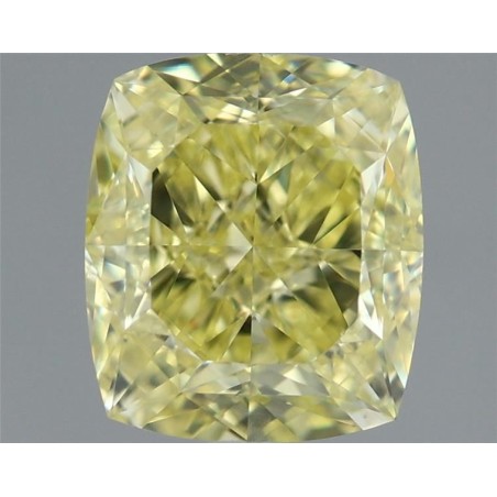 Diament o barwie fantazyjnej szlif poduszkowy modyfikowany, 1.83ct, VS2, Fancy Yellow, GIA 1479991645