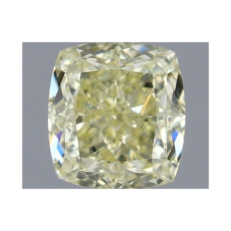 Diament o barwie fantazyjnej szlif poduszkowy modyfikowany, 0.62ct, VS2, Fancy Light Yellow, GIA 1507001115 Diament o barwie fantazyjnej szlif poduszkowy modyfikowany, 0.62ct, VS2, Fancy Light Yellow, GIA 1507001115