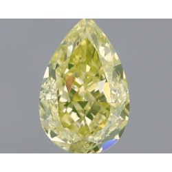 Diament o barwie fantazyjnej szlif gruszkowy, 0.53ct, SI1, Fancy Yellow, GIA 6502000975