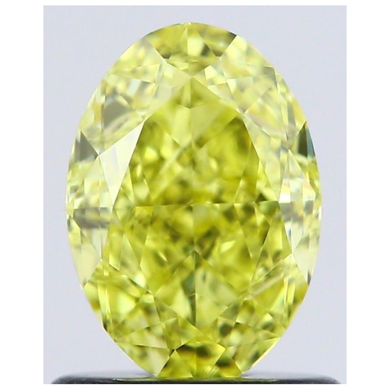 Diament o barwie fantazyjnej szlif owalny, 1.01ct, VS1, Fancy Intense Yellow, GIA 1523050541