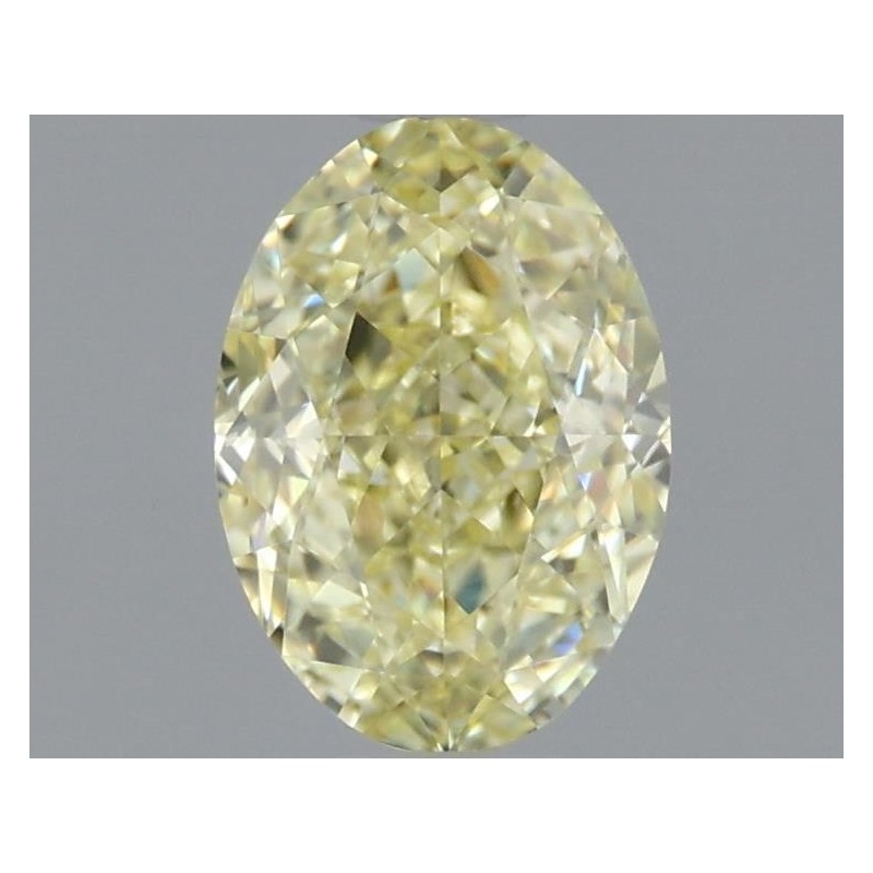Diament o barwie fantazyjnej szlif owalny, 1ct, VS2, Fancy Light Yellow, GIA 1459332680