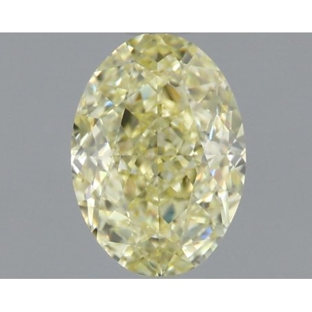 Diament o barwie fantazyjnej szlif owalny, 1ct, VS2, Fancy Light Yellow, GIA 1459332680