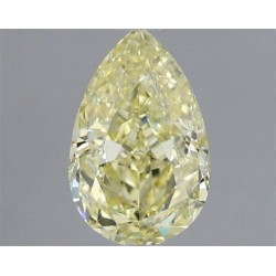 Diament o barwie fantazyjnej szlif gruszkowy, 1ct, SI1, Fancy Light Yellow, GIA 2457492602