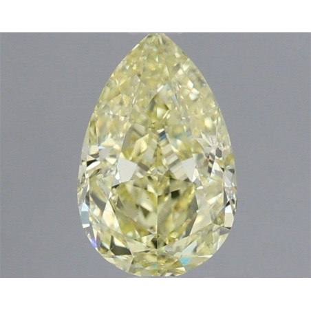 Diament o barwie fantazyjnej szlif gruszkowy, 1ct, SI1, Fancy Light Yellow, GIA 2457492602