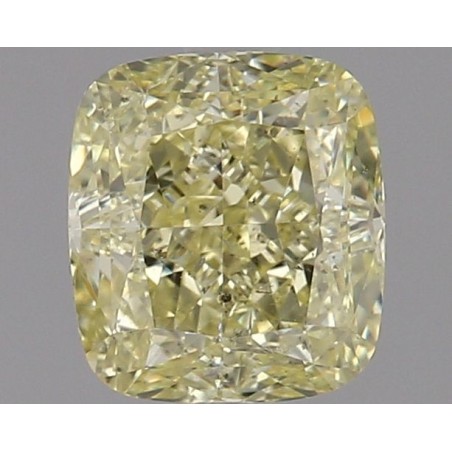 Diament o barwie fantazyjnej szlif poduszkowy brylantowy, 1.81ct, SI2, Fancy Yellow, GIA 5213135328