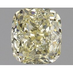 Diament o barwie fantazyjnej szlif poduszkowy brylantowy, 0.8ct, VS2, Fancy Light Yellow, GIA 5196072636