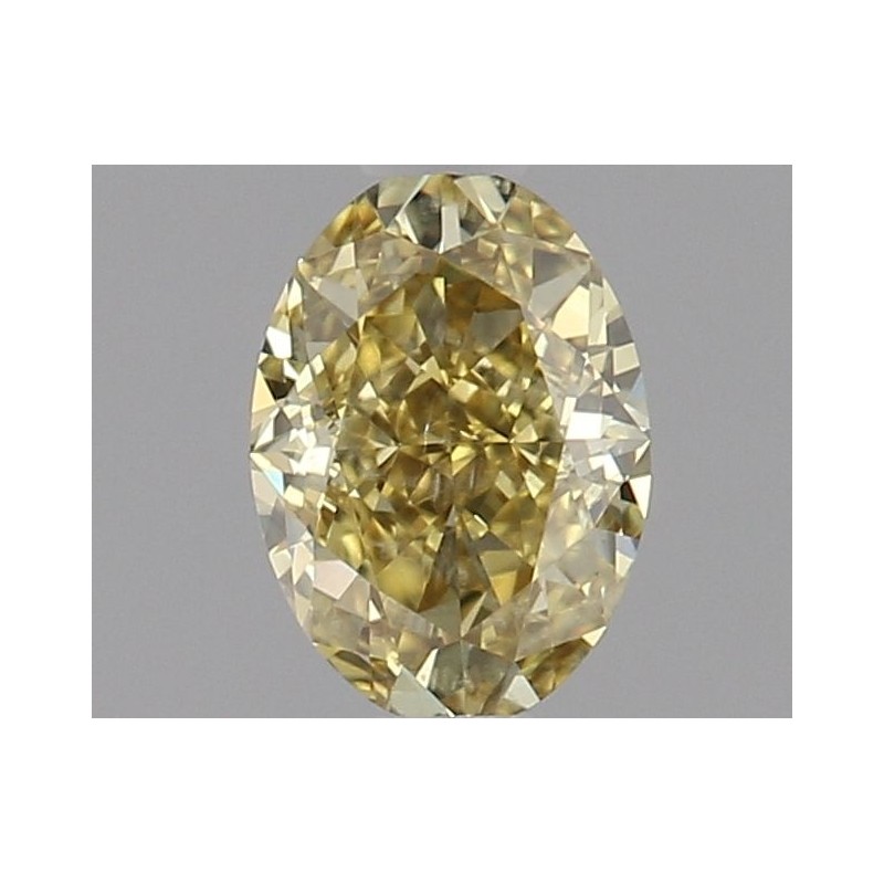 Diament o barwie fantazyjnej szlif owalny, 0.5ct, SI1, Fancy Deep Yellow, GIA 5182356413